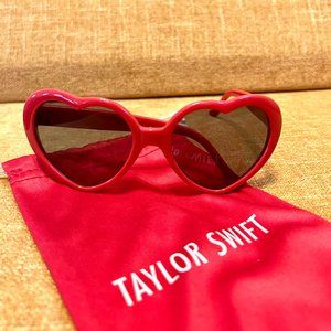 NEVER WORN authentic Taylor Swift RED Taylor's Version Heart Shaped Sunglasses